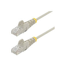 Startech 2m Slim LSZH CAT6 Ethernet Cable, 10 Gigabit Snagless RJ45 100W PoE Patch Cord, CAT 6 10GbE UTP Network Cable w/Strain Relief, Grey, ETL, Low Smoke Zero Halogen - Category 6 - 28AWG (N6PAT200CMGRS) - Patch kabel - RJ-45 (M) do RJ-45 (M) - 2 m - CAT 6 - provedení bez hrbolku - šedá