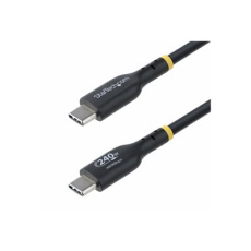 StarTech.com 3m USB C Charging Cable, USB-IF Certified USB-C Cable, 240W - USB kabel - 24 pin USB-C (M) do 24 pin USB-C (M) - USB 2.0 - 48 V - 5 A - 3 m - neobsahuje halogen, pasivní, technologie Extended Power Range (EPR), podpora napájení Power Delivery 3.1 - černá StarTech.com 3m USB C Charging Cable, USB-IF Certified USB-C Cable, 240W - USB kabel - 24 pin USB-C (M) do 24 pin USB-C (M) - USB 2.0 - 48 V - 5 A - 3 m - neobsahuje halogen, pasivní, technologie Extended Power Range (EPR), podpora napájení Power Delivery 3.1 - černá