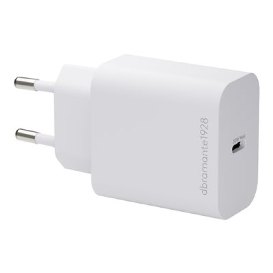 dbramante1928 re-charge - Síťový adaptér - 30 Watt (24 pin USB-C) - bílá