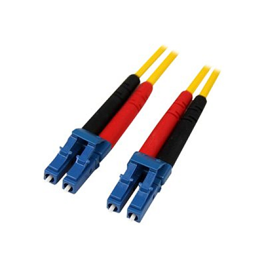 Startech 4m Fiber Optic Cable - Single-Mode Duplex 9/125 - LSZH - LC/LC - OS1 - LC to LC Fiber Patch Cable (SMFIBLCLC4) - Patch kabel - jednoduchý režim LC (M) do jednoduchý režim LC (M) - 4 m - 4 m - optické vlákno - duplex - 9 / 125 mikron - OS1 - lisovaný - žlutá - pro P/N: SFP100BBXDST, SFP100BBXUST, SFP10GBBXDST, SFP10GBBXUST, SFP10GBLRST, SFP10GBZRST