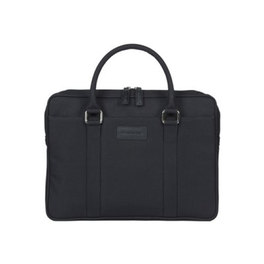 dbramante1928 Stelvio Slim Laptop Bag PURE - Brašna na notebook - 14" - cerná, silver-finish hardware