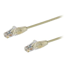 Startech 1m Slim LSZH CAT6 Ethernet Cable, 10 Gigabit Snagless RJ45 100W PoE Patch Cord, CAT 6 10GbE UTP Network Cable w/Strain Relief, Grey, ETL, Low Smoke Zero Halogen - Category 6 - 28AWG (N6PAT100CMGRS) - Patch kabel - RJ-45 (M) do RJ-45 (M) - 1 m - CAT 6 - provedení bez hrbolku - šedá