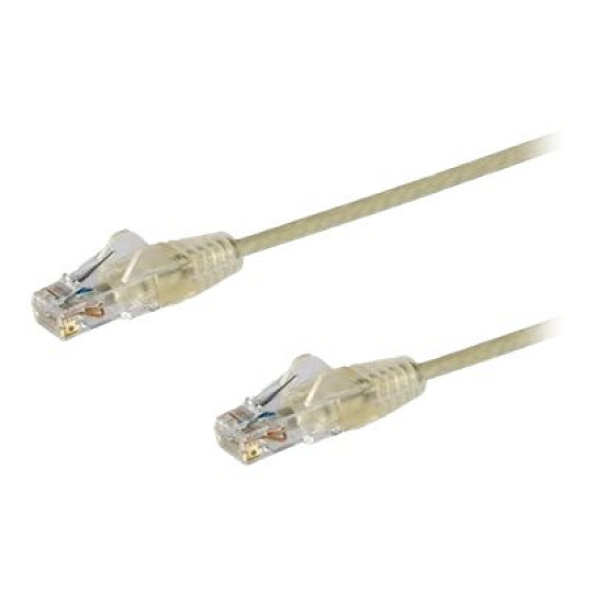 Startech 1m Slim LSZH CAT6 Ethernet Cable, 10 Gigabit Snagless RJ45 100W PoE Patch Cord, CAT 6 10GbE UTP Network Cable w/Strain Relief, Grey, ETL, Low Smoke Zero Halogen - Category 6 - 28AWG (N6PAT100CMGRS) - Patch kabel - RJ-45 (M) do RJ-45 (M) - 1 m - CAT 6 - provedení bez hrbolku - šedá