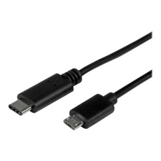 StarTech.com USB C to Micro USB Cable - 0.5m - M/M - Thunderbolt 3 Compatible - Micro USB Cord -USB Type C to Micro USB Cable (USB2CUB50CM) - USB kabel - 24 pin USB-C (M) do Micro USB typ B (M) - USB 2.0 - 50 cm - černá