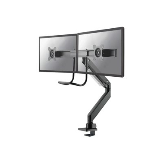 Neomounts by Newstar Select NM-D775DX - Montážní sada - full-motion - pro 2 LCD displeje - černá - velikost obrazovky: 10"-32" - upevnění svorkou, průchodka, upevnitelné na stůl