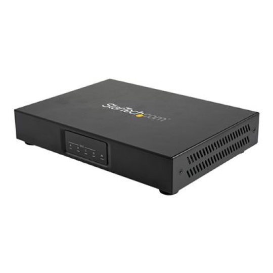 StarTech.com 2x2 HDMI Video Wall Controller, 4K 60Hz HDMI 2.0 Video Input to 4x 1080p Output, Video Wall Processor for Multi Screen Display, Video Wall Splitter, RS232/Ethernet Control - Remote configuration (ST124HDVW) - Rozdelovac video / audio - 4 x HDMI - desktop