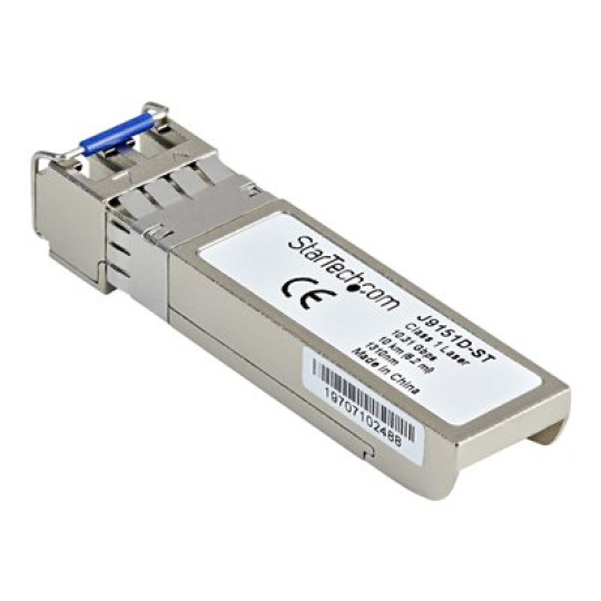 StarTech.com HPE J9151D Compatible SFP+ Module, 10GBASE-LR, 10GbE Single Mode (SMF) Fiber Optic Transceiver, 10GE Gigabit Ethernet SFP+, LC Connector, 10km, 1310nm, DDM, HPE 2540, 2920, 2930M - Lifetime Warranty (J9151D-ST) - Modul SFP+ vysílace (odpovídá: HP J9151D) - 10GbE - 10GBase-LR - jednoduchý režim LC - až 10 km - 1310 nm - pro HPE Aruba 2540 48, 2920, 2930M 24, 2930M 40, 2930M 48, 3800, 83XX, MACsec Advanced Module