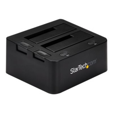 StarTech.com Dual-Bay USB 3.0 to SATA and IDE Hard Drive Docking Station, USB Hard Drive Dock, External 2.53.5 SATA III and IDE (40 pin) SSDHDD Docking Station, Hot-Swap Hard Drive Bays - Top-Loading - Radic úložište - 2.5", 3.5" - ATA / SATA 6Gb/s - USB 3.0 - cerná - pro P/N: SVA12M5NA