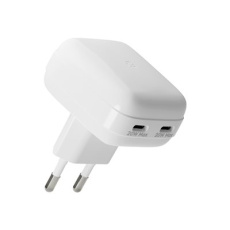 dbramante1928 re-charge Pro - Sítový adaptér - flat - 20 Watt - 3 A - 2 výstupní konektory (24 pin USB-C) - bílá - Evropa