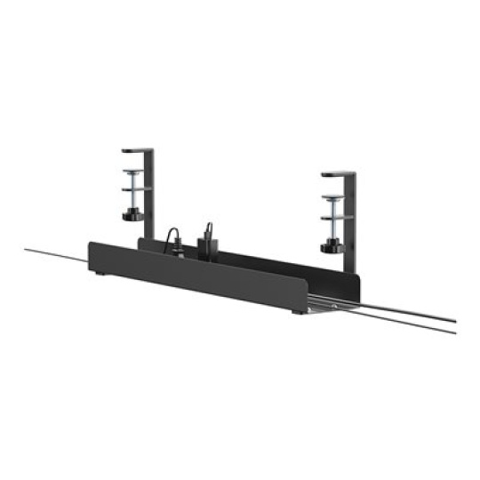 Neomounts - Zásuvka pro management kabelu - clamp-on design, universal - montáž na stul - cerná