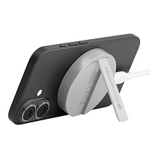dbramante1928 re-charge - Stojan pro bezdrátové napájení - se stojanem, s Qi2 - ALU - 25 Watt - 2 A (magnetický)