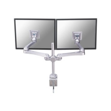 Neomounts FPMA-D930D - Montážní sada - plný pohyb - pro 2 LCD displeje - stříbrná - velikost obrazovky: 10"-30" - upevnění svorkou, upevnitelné na stůl