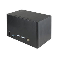 StarTech.com 2 Port Quad Monitor DisplayPort KVM Switch, 4K 60Hz UHD HDR, Desktop 4K DP 1.2 KVM with 2 Port USB 3.0 Hub (5Gbps) & 4x USB 2.0 HID Ports, Audio, Hotkey Switching, TAA - Keyboard/Video/Mouse Switch - Prepínac KVM / audio - 2 x KVM / zvuk - desktop - kompatibilní s TAA StarTech.com 2 Port Quad Monitor DisplayPort KVM Switch, 4K 60Hz UHD HDR, Desktop 4K DP 1.2 KVM with 2 Port USB 3.0 Hub (5Gbps) & 4x USB 2.0 HID Ports, Audio, Hotkey Switching, TAA - Keyboard/Video/Mouse Switch - Prepínac KVM / audio - 2 x KVM / zvuk - desktop - kompatibilní s TAA