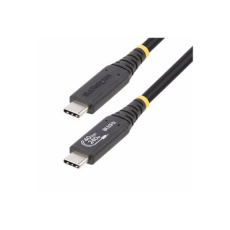 StarTech.com 50cm (1.6ft) USB4 Cable, USB-IF Certified USB-C Cord 40Gbps - USB kabel - 24 pin USB-C (M) do 24 pin USB-C (M) - USB4 / Thunderbolt 3 / Thunderbolt 4 / DisplayPort 1.4 - 48 V - 5 A - 50 cm - podpora 8K60Hz, podpora 4K120Hz, technologie Extended Power Range (EPR), podpora napájení Power Delivery 3.1, neobsahuje halogen, pasivní - černá StarTech.com 50cm (1.6ft) USB4 Cable, USB-IF Certified USB-C Cord 40Gbps - USB kabel - 24 pin USB-C (M) do 24 pin USB-C (M) - USB4 / Thunderbolt 3 / Thunderbolt 4 / DisplayPort 1.4 - 48 V - 5 A - 50 cm - podpora 8K60Hz, podpora 4K120Hz, technologie Extended Power Range (EPR), podpora napájení Power Delivery 3.1, neobsahuje halogen, pasivní - černá