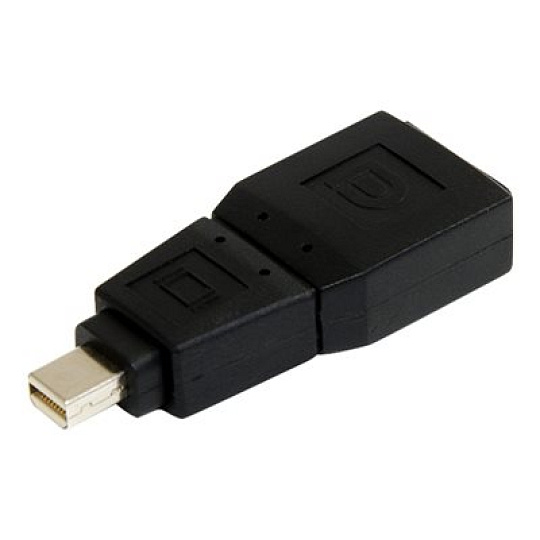 StarTech Mini DisplayPort to DisplayPort Adapter Converter - Mini DP (m) to DP (f) Converter Adapter (GCMDP2DPMF) - Adaptér DisplayPort - DisplayPort (F) do Mini DisplayPort (M) - cerná - pro P/N: CDP2DP141MB, CDP2DP146B, CDP2DPMM1MB, CDP2DPMM6B, DISPLPORT3L, DP2DVIADAP, DP2HDS