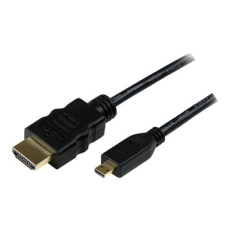 StarTech.com 3m High Speed HDMIŽ Cable with Ethernet - HDMI to HDMI Micro - M/M - 3 Meter HDMI (A) to HDMI Micro (D) Cable (HDADMM3M) - Kabel HDMI s ethernetem - HDMI s piny (male) do 19 pin micro HDMI Type D s piny (male) - 3 m - odstínený - cerná StarTech.com 3m High Speed HDMIŽ Cable with Ethernet - HDMI to HDMI Micro - M/M - 3 Meter HDMI (A) to HDMI Micro (D) Cable (HDADMM3M) - Kabel HDMI s ethernetem - HDMI s piny (male) do 19 pin micro HDMI Type D s piny (male) - 3 m - odstínený - cerná