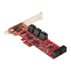 StarTech.com SATA PCIe Card, 10 Port PCIe SATA Expansion card, 6Gbps SATA Card, Low/Full Profile, Stacked SATA Connectors, ASM1062 Non-Raid SATA Controller Card / Adapter - PCI Express to SATA Converter - Radic úložište - SATA 6Gb/s - nízký profil - PCIe 2.0 x2 StarTech.com SATA PCIe Card, 10 Port PCIe SATA Expansion card, 6Gbps SATA Card, Low/Full Profile, Stacked SATA Connectors, ASM1062 Non-Raid SATA Controller Card / Adapter - PCI Express to SATA Converter - Radic úložište - SATA 6Gb/s - nízký profil - PCIe 2.0 x2