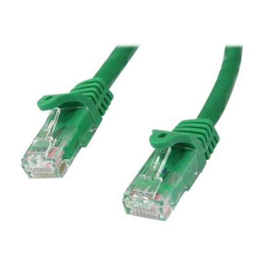StarTech.com 2m CAT6 Ethernet Cable, 10 Gigabit Snagless RJ45 650MHz 100W PoE Patch Cord, CAT 6 10GbE UTP Network Cable w/Strain Relief, Green, Fluke Tested/Wiring is UL Certified/TIA - Category 6 - 24AWG (N6PATC2MGN) - Patch kabel - RJ-45 (M) do RJ-45 (M) - 2 m - UTP - CAT 6 - provedení bez hrbolku - zelená