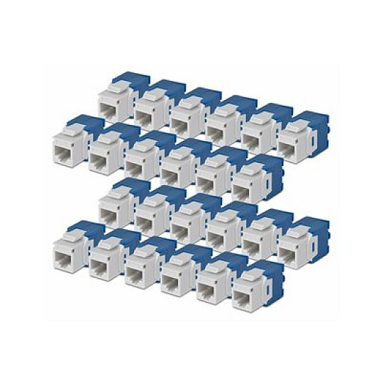 Cat6 Keystone Jack 24-Pack 180-Deg