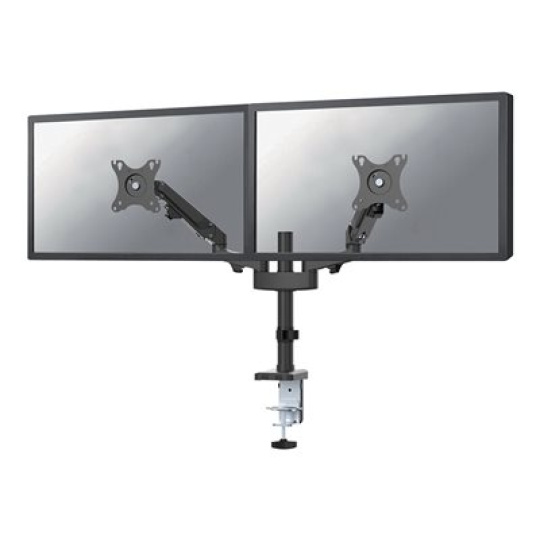 Neomounts DS70-750BL2 - Montážní sada (úchyt na stůl) - dvojité nastavitelné rameno s plným rozsahem pohybu - pro 2 LCD displeje - černá - velikost obrazovky: 17"-27" - upevnění svorkou, průchodka