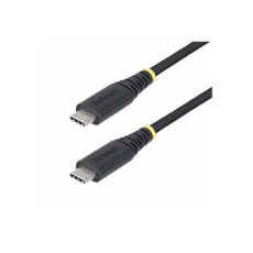 StarTech.com 2m USB-C Charging Cable, 240W, Silicone Jacket w/Braid - USB kabel - 24 pin USB-C (M) do 24 pin USB-C (M) - USB 2.0 - 48 V - 5 A - 2 m - technologie Extended Power Range (EPR), napájení USB (240 W) - cerná