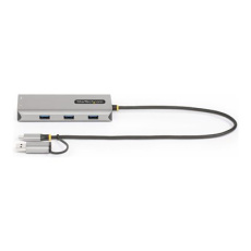 StarTech.com USB-C Multiport Adapter w/Attached USB-C to USB-A Dongle, Dual HDMI (4K30Hz/1080p60Hz), 3x USB-A, Mini Laptop Docking Station, Travel Dock, 1.3ft/40cm Cable - Dual Display M1/M2 MacBook/Windows/Chrome (167B-USBC-MULTIPORT) - Dokovací stanice - USB-C / USB 3.2 Gen 1 - 2 x HDMI