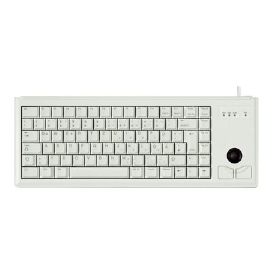 CHERRY Compact-Keyboard G84-4400 - Klávesnice - USB - anglická - světle šedá