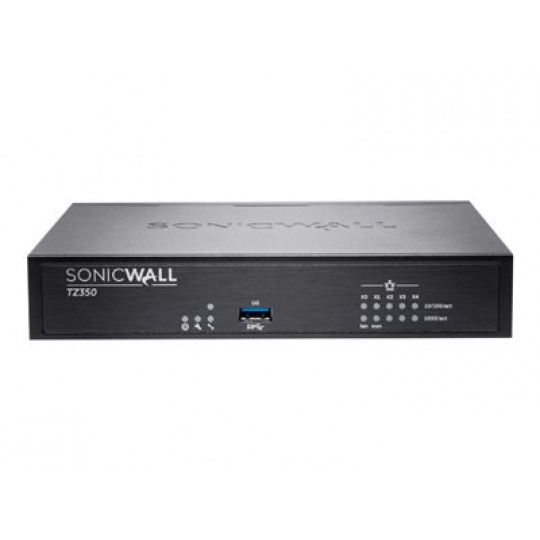 SonicWall TZ350 - Advanced Edition - bezpečnostní zařízení - s roční služba TotalSecure - GigE