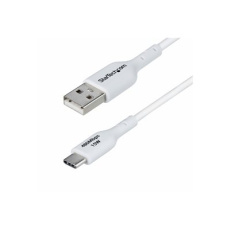 StarTech.com 3ft (1m) White USB-A to USB-C Charging Cable/Cord, M/M - USB kabel - USB (M) do 24 pin USB-C (M) - USB 2.0 - 3 A - 1 m - neobsahuje halogen, pasivní, nabíjení a synchronizace, USB Fast Charge (15W) - bílá StarTech.com 3ft (1m) White USB-A to USB-C Charging Cable/Cord, M/M - USB kabel - USB (M) do 24 pin USB-C (M) - USB 2.0 - 3 A - 1 m - neobsahuje halogen, pasivní, nabíjení a synchronizace, USB Fast Charge (15W) - bílá