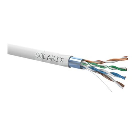Solarix SXKD-5E-FTP-PVC - Kabel horizontální - 305 m - 6.2 mm - FTP - CAT 5e - IEEE 802.3af/IEEE 802.3at - šedá, RAL 7035