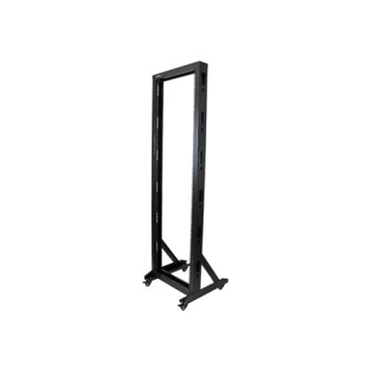 StarTech.com 42U Mobile Open Frame Network Rack with Wheels- 663lbs - 2 Post 19" Portable Rack for Computer, AV, Media, IT Equipment (2POSTRACK42) - Rozvaděč stojanový open frame - 42U - kompatibilní s TAA - pro P/N: CABSCREWM5B, CABSCREWSM5, CABSCREWSM5B, CABSCREWSM62, CABSCREWSM6B, CABSCRWS1224