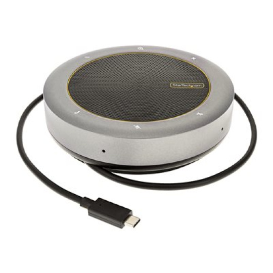StarTech.com USB-C Conference Speaker Mini Dock, Portable Boardroom Speaker and Multiport Adapter, USB-C to VGA or 4K 60Hz HDMI, 2x USB-A (5Gbps) Hub, Mic/Speaker - Teams/Zoom/Softphone Speakerphone (DKTBRSPMPD) - Mini-dock - USB-C / Thunderbolt 3 / Thunderbolt 4 - HDMI, VGA