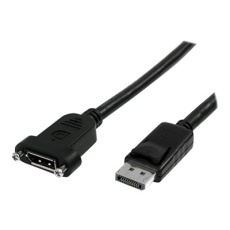 StarTech.com 3 ft / 91 cm 20 pin DP DisplayPort Extension Panel Mount Cable - DisplayPort to DisplayPort - Male to Female (DPPNLFM3PW) - Kabel DisplayPort - DisplayPort (M) do DisplayPort (F) - 91 cm - opatrený západkou, lisovaný - cerná StarTech.com 3 ft / 91 cm 20 pin DP DisplayPort Extension Panel Mount Cable - DisplayPort to DisplayPort - Male to Female (DPPNLFM3PW) - Kabel DisplayPort - DisplayPort (M) do DisplayPort (F) - 91 cm - opatrený západkou, lisovaný - cerná