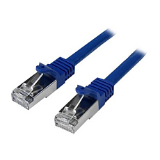 Startech 2m CAT6 Ethernet Cable, 10 Gigabit Shielded Snagless RJ45 100W PoE Patch Cord, CAT 6 10GbE SFTP Network Cable w/Strain Relief, Blue, Wiring is UL Certified/TIA - Category 6 - 26AWG (N6SPAT2MBL) - Patch kabel - RJ-45 (M) do RJ-45 (M) - 2 m - SFTP / 50 mikronu - CAT 6 - lisovaný, provedení bez hrbolku - modrá