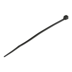 StarTech.com 4"(10cm) Cable Ties, 1/16"(2mm) wide, 7/8"(22mm) Bundle Diameter, 18lb(8kg) Tensile Strength, Nylon Self Locking Zip Ties with Curved Tip, 94V-2/UL Listed, 100 Pack, Black - Nylon 66 Plastic - TAA (CBMZT4B) - Kabelová stahovací páska - 10.16 cm - cerná - kompatibilní s TAA (balení 100)