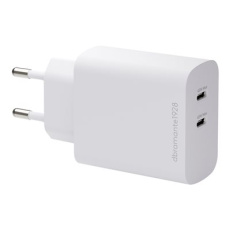 dbramante1928 re-charge - Sítový adaptér - 45 Watt - 2 výstupní konektory (24 pin USB-C) - bílá - Evropa