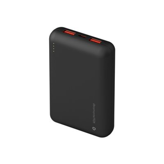 dbramante1928 re-charge - Power banka - 20000 mAh - Apple 2.4A, BC 1.2, PD 2.0, PD 3.0, QC 2.0, QC 3.0 - 2 výstupní konektory (24 pin USB-C, USB typ A) - na kabelu: USB-C - cerná