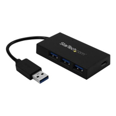 StarTech.com 4 Port USB 3.0 Hub, USB Type-A Hub with 1x USB-C & 3x USB-A Ports (SuperSpeed 5Gbps), USB Bus Powered, USB 3.1/USB 3.2 Gen 1 Adapter Hub, Portable USB Hub for Laptop/Desktop - Windows/macOS/Linux (HB30A3A1CFB) - Rozbočovač - 4 x SuperSpeed USB 3.0 - desktop - pro P/N: CFASTRWU3C, SDMSDRWU3AC