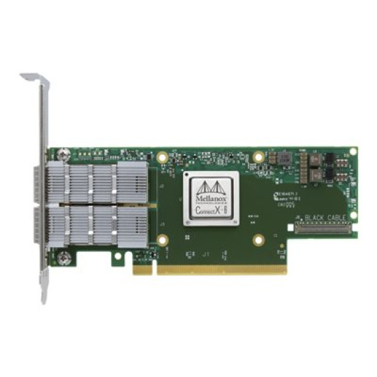 Mellanox ConnectX-6 EN MCX613106A-VDAT - Síťový adaptér - PCIe 4.0 x16 - 200 Gigabit QSFP56 x 2