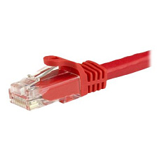 Startech 7.5m CAT6 Ethernet Cable, 10 Gigabit Snagless RJ45 650MHz 100W PoE Patch Cord, CAT 6 10GbE UTP Network Cable w/Strain Relief, Red, Wiring is UL Certified/TIA - Category 6 - 24AWG (N6PATC750CMRD) - Patch kabel - RJ-45 (M) do RJ-45 (M) - 7.5 m - UTP - CAT 6 - provedení bez hrbolku - cervená