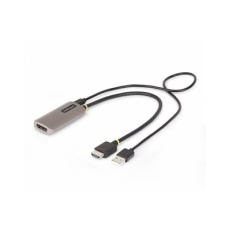 StarTech.com HDMI to DisplayPort Adapter, 8K 60Hz, Active Video Converter - Kabel adaptéru - HDMI s piny (male) do DisplayPort se zdířkami (female) - 30 cm - šedá space gray - aktivní, podpora 8K60Hz, Jednosměrný