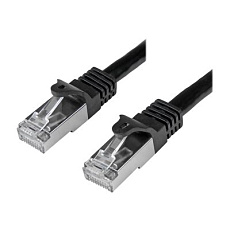Startech 3m CAT6 Ethernet Cable, 10 Gigabit Shielded Snagless RJ45 100W PoE Patch Cord, CAT 6 10GbE SFTP Network Cable w/Strain Relief, Black, Wiring is UL Certified/TIA - Category 6 - 26AWG (N6SPAT3MBK) - Patch kabel - RJ-45 (M) do RJ-45 (M) - SFTP - CAT 6 - lisovaný, provedení bez hrbolku - cerná Startech 3m CAT6 Ethernet Cable, 10 Gigabit Shielded Snagless RJ45 100W PoE Patch Cord, CAT 6 10GbE SFTP Network Cable w/Strain Relief, Black, Wiring is UL Certified/TIA - Category 6 - 26AWG (N6SPAT3MBK) - Patch kabel - RJ-45 (M) do RJ-45 (M) - SFTP - CAT 6 - lisovaný, provedení bez hrbolku - cerná