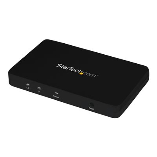 StarTech.com HDMI Splitter 1 In 2 Out - 4k 30Hz - 2 Port - Aluminum - HDMI Multi Port - HDMI Audio Splitter (ST122HD4K) - Spínac video/audio - 2 x HDMI - desktop - pro P/N: SVA5H2NEUA
