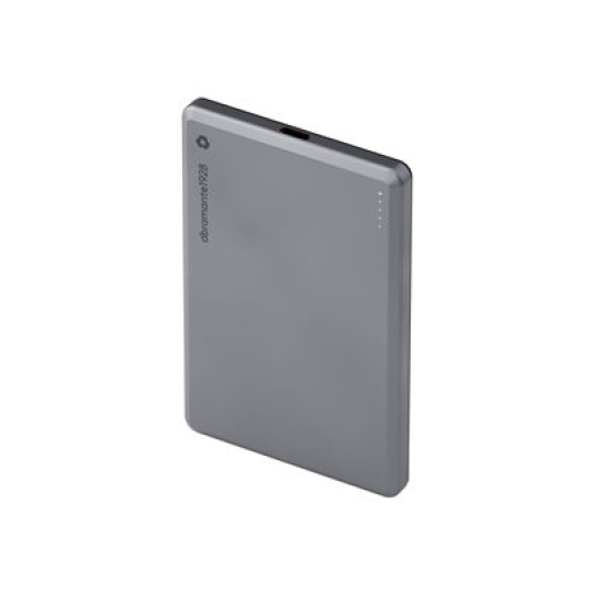 dbramante1928 re-charge - Power banka - MagSafe - 5000 mAh - 20 Watt - Apple 2.4A, BC 1.2, PD 2.0, PD 3.0, QC 2.0, QC 3.0, PE 1.1+, PE 2.0+ - 2 výstupní konektory (24 pin USB-C, magnetický) - na kabelu: USB-C - šedá