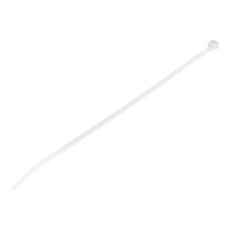 StarTech.com 10"(25cm) Cable Ties, 1/8"(4mm) wide, 2-5/8"(68mm) Bundle Diameter, 50lb(22kg) Tensile Strength, Nylon Self Locking Zip Ties w/ Curved Tip, 94V-2/UL Listed, 100 Pack, White - Nylon 66 Plastic - TAA (CBMZT10N) - Kabelová stahovací páska - 25.4 cm - bílá - kompatibilní s TAA (balení 100)