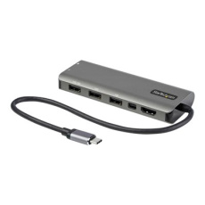 StarTech.com USB C Multiport Adapter, USB-C to HDMI or Mini DisplayPort 4K 60Hz, 100W Power Delivery Pass-Through, 4-Port 10Gbps USB Hub, USB Type-C Mini Dock, 12"/30cm Long Attached Cable - Works w/ Thunderbolt 3 (DKT31CMDPHPD) - Dokovací stanice - USB-C / Thunderbolt 3 - HDMI, Mini DP StarTech.com USB C Multiport Adapter, USB-C to HDMI or Mini DisplayPort 4K 60Hz, 100W Power Delivery Pass-Through, 4-Port 10Gbps USB Hub, USB Type-C Mini Dock, 12"/30cm Long Attached Cable - Works w/ Thunderbolt 3 (DKT31CMDPHPD) - Dokovací stanice - USB-C / Thunderbolt 3 - HDMI, Mini DP