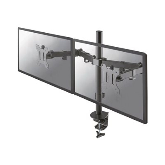 Neomounts by Newstar FPMA-D550D - Montážní sada - full-motion - pro 2 LCD displeje - ocel - černá - velikost obrazovky: 10"-32" - upevnění svorkou, průchodka, upevnitelné na stůl