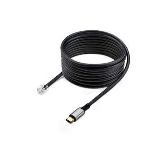 StarTech.com USB-C to RJ9 Adapter for Office Phone Handset or Wired/Wireless Headset, Use Existing Landline Hardware, 6ft/1.8m, For Laptop/Desktop Computer/Mobile - Adaptér na sluchátka - 24 pin USB-C s piny (male) do RJ-9 s piny (male) - 1.8 m - cerná - bus powered