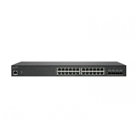 SonicWall Switch SWS14-24 - Přepínač - řízený - 24 x 10/100/1000 + 4 x 10 Gigabit SFP+ - Lze montovat do rozvaděče - s 3 roky podpora 24x7