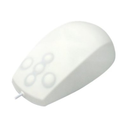 Active Key Medical medium - Myš - optický - 5 tlačítka - kabelové - USB - bílá